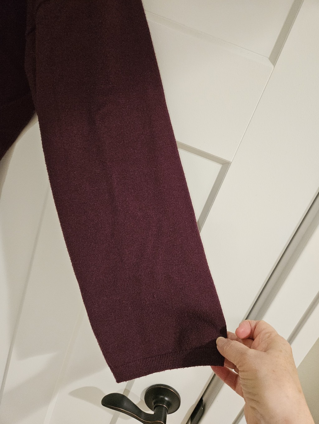 Ann Taylor Burgundy Crewneck Sweater - Simple Pullover — image 4 of 4